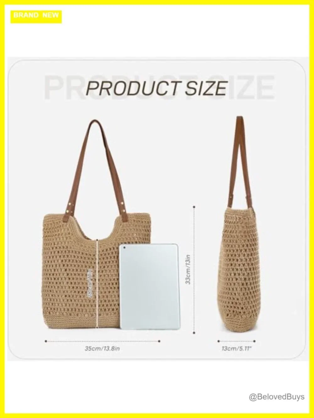 Crochet Beach Bag for Women, Summer Hobo Purse, Knitted Vacation Travel Boho